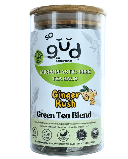 Ginger Rush Green Tea Blend | Plant-based Tea Bags
