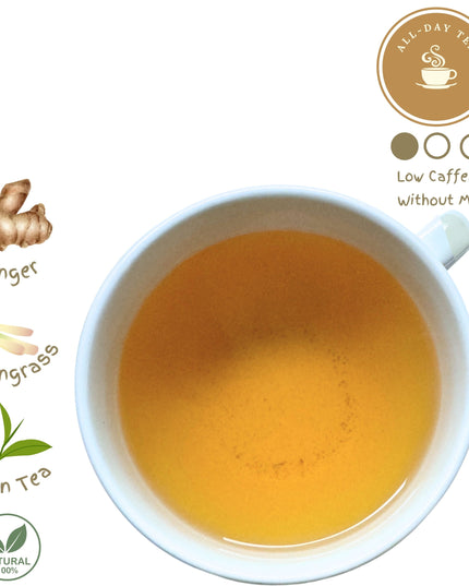 Ginger Rush Green Tea Blend | Plant-based Tea Bags