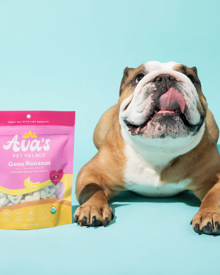 Ava's Pet Palace Organic Oven Baked Dog Treats - Gone Bananas (6 oz) / 2-Pack