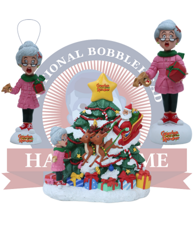 Grandma Got Run Over by a Reindeer Bobbleheads