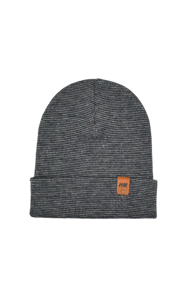HAAKWEAR Classic Fusion Cuffed Beanie - Gray / Denim, Made in USA