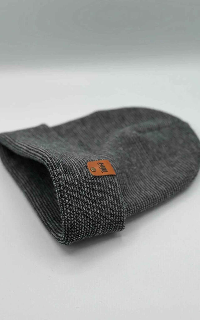 HAAKWEAR Classic Fusion Cuffed Beanie - Gray / Denim, Made in USA
