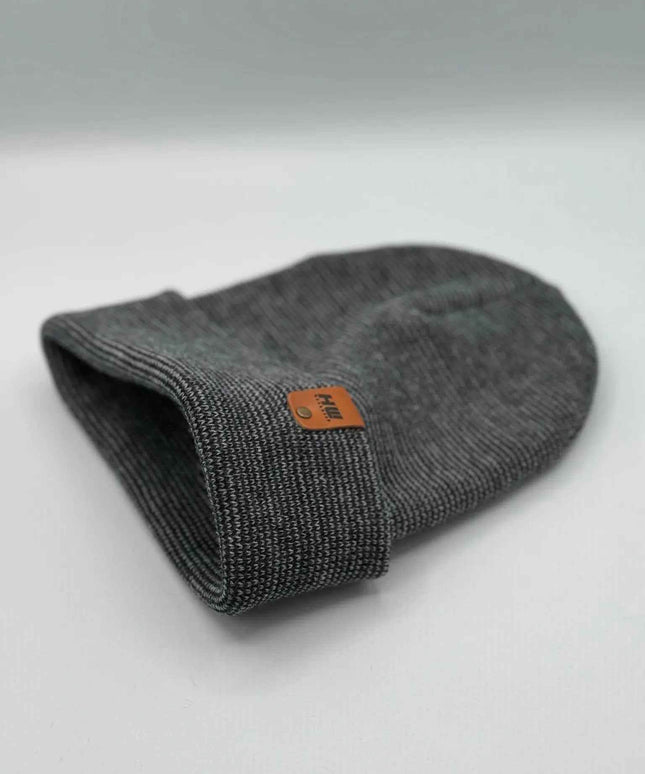 HAAKWEAR Classic Fusion Cuffed Beanie - Gray / Denim, Made in USA