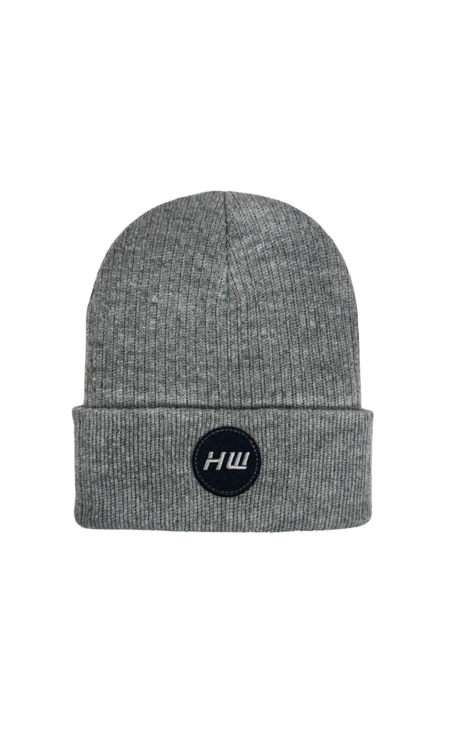 HAAKWEAR Cuffed Wide Ribbed Striped Beanie / Hat, Limited Edition - Made in USA Koala Gray