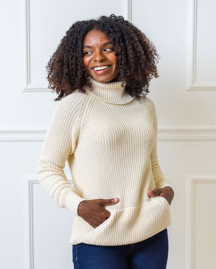 Turtleneck Raglan Kanga Sweater
