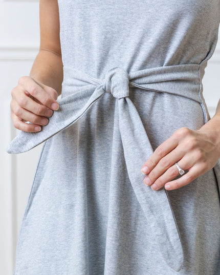 Organic Tie-Waist Knit Dress