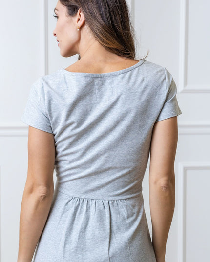 Organic Tie-Waist Knit Dress