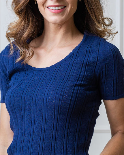 Scoop Neck Sweater Top