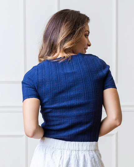 Scoop Neck Sweater Top