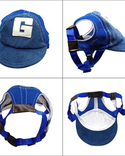 Dog Sun Protection Cap - Adjustable Baseball Hat for All Breeds