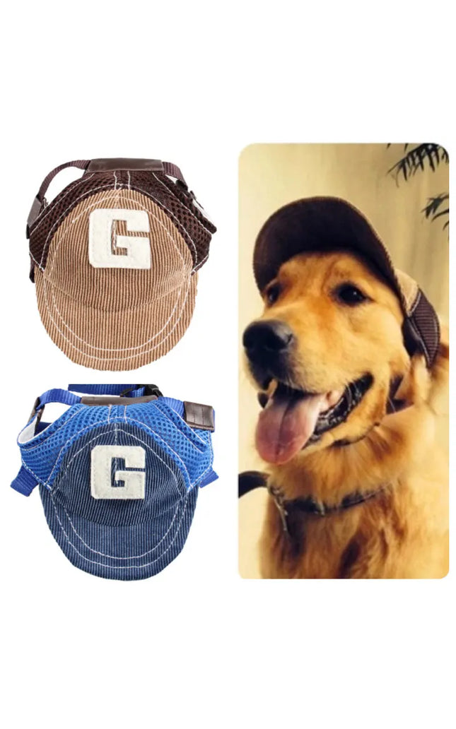 Dog Sun Protection Cap - Adjustable Baseball Hat for All Breeds