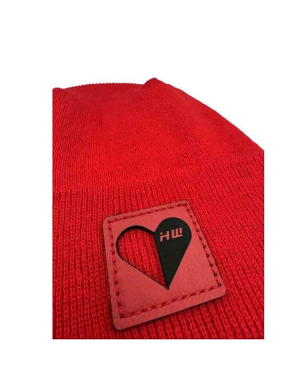 Love-Inspired H-Stitch Beanie – Scarlet Red | Limited Edition