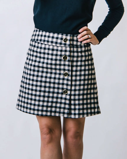 Flannel Mini Skirt