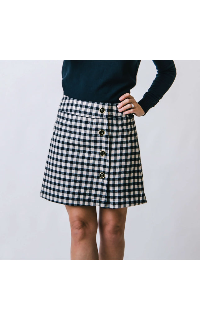 Flannel Mini Skirt