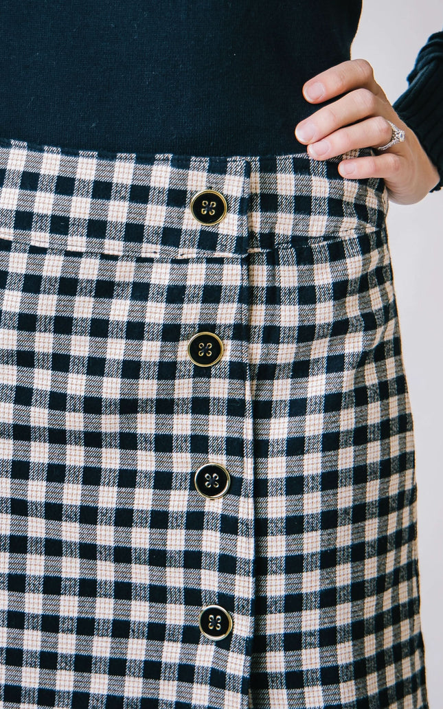 Flannel Mini Skirt