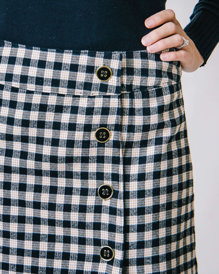 Flannel Mini Skirt