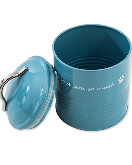 "I Love You So Much" Dog Treat Canister Gift Set – Pink & Blue