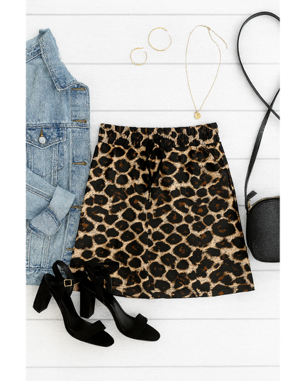 Ready to Ship | The Liana - Leopard 2.0 Jogger Skirt