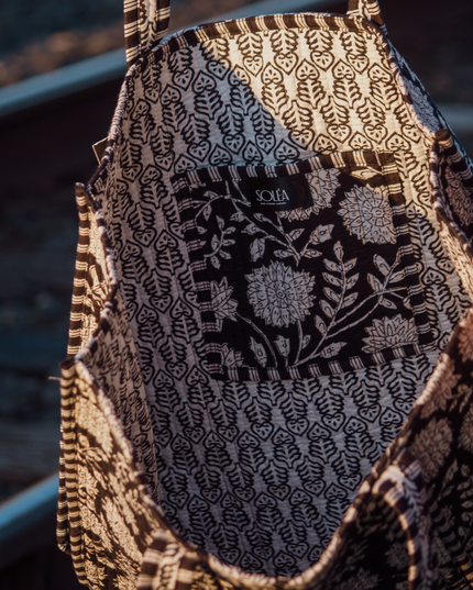 Soléa Cotton Gardenia Tote