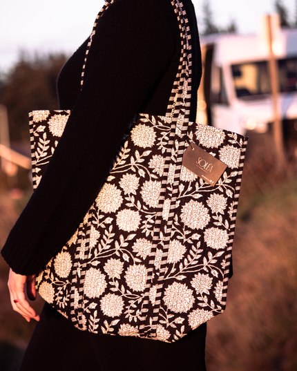 Soléa Cotton Gardenia Tote