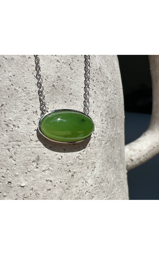 Canadian Jade and Silver Pendant - 2477