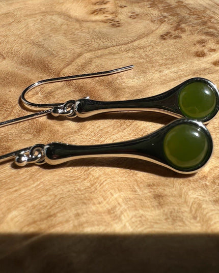 Silver Drop Earrings, 4874