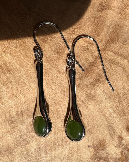 Silver Drop Earrings, 4874