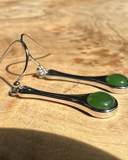 Silver Drop Earrings, 4874