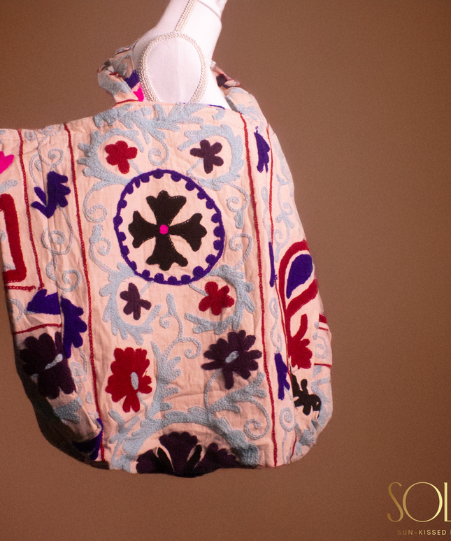 Marigold Suzani Tote Bag