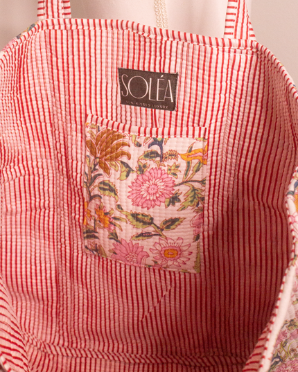 Soléa Cotton Sakura Tote