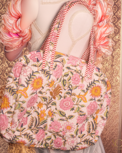 Soléa Cotton Sakura Tote