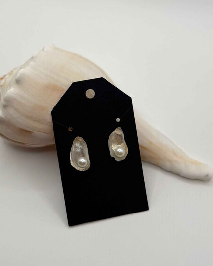 Oyster Shell Stud Earrings