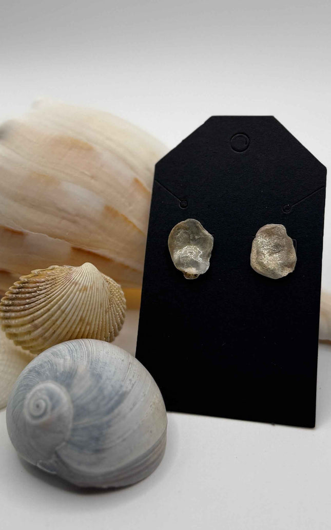Oyster Shell Stud Earrings