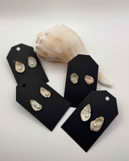 Oyster Shell Stud Earrings