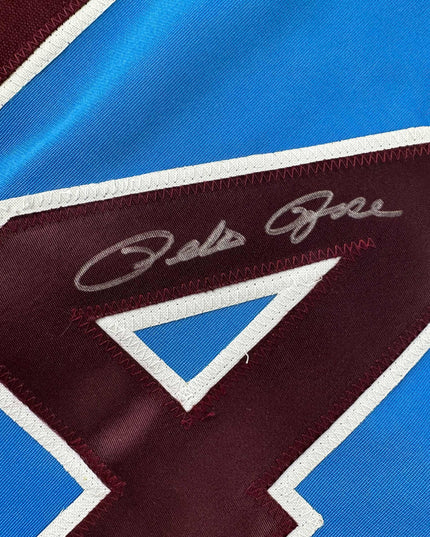 Autographed/Signed Pete Rose Philadelphia Retro Blue Baseball Jersey JSA COA