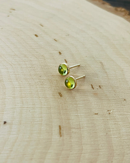 PERIDOT STUD EARRINGS