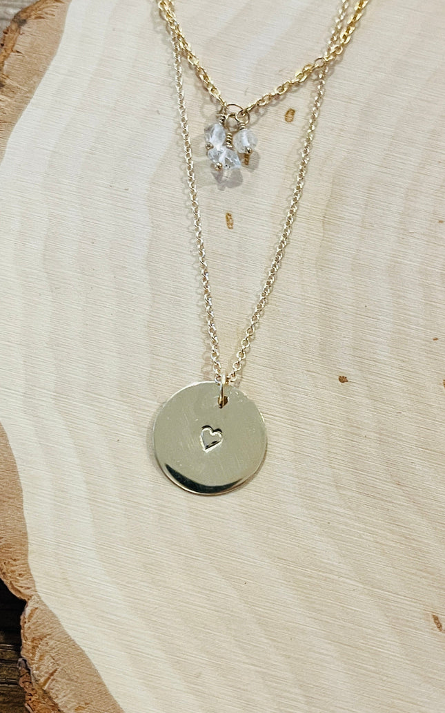HEART COIN NECKLACE