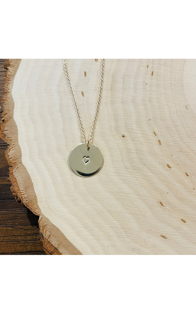HEART COIN NECKLACE