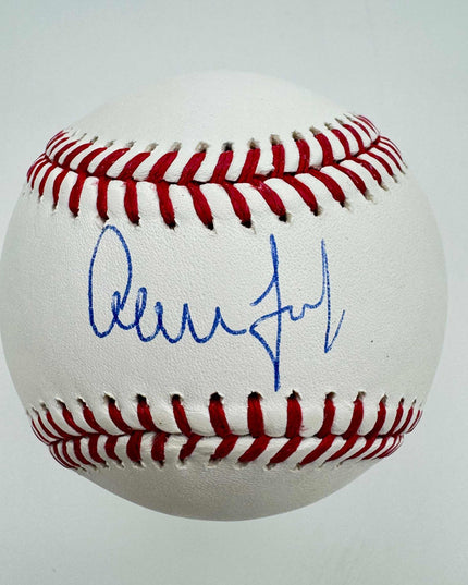 Autographed/Signed Aaron Judge Rawlings Official Major League Baseball ROML Fanatics COA