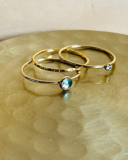 BLUE APATITE RING
