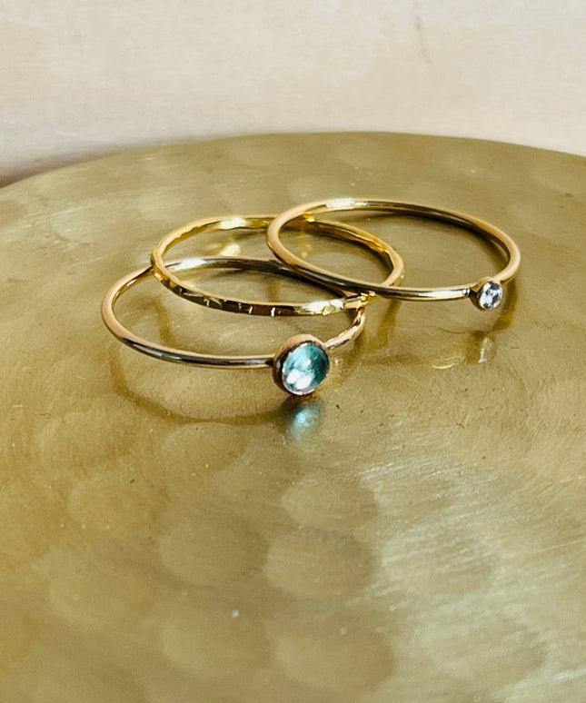BLUE APATITE RING