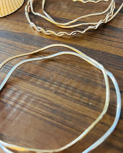 BIG WAVE BANGLE BRACELET