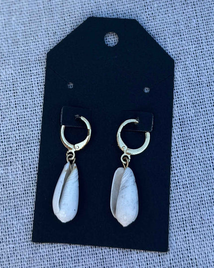 Lettered Olive Hoops