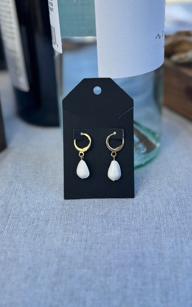 Simply Sweet Seashell Hoops