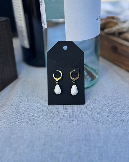 Simply Sweet Seashell Hoops