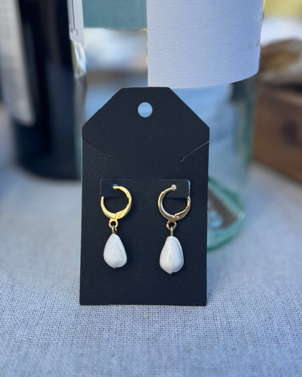 Simply Sweet Seashell Hoops