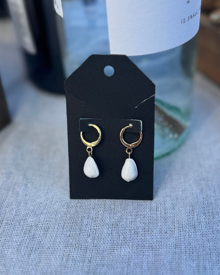 Simply Sweet Seashell Hoops