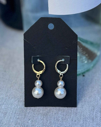 Two Pearl Hoops