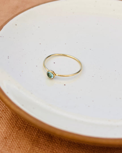 BLUE APATITE RING