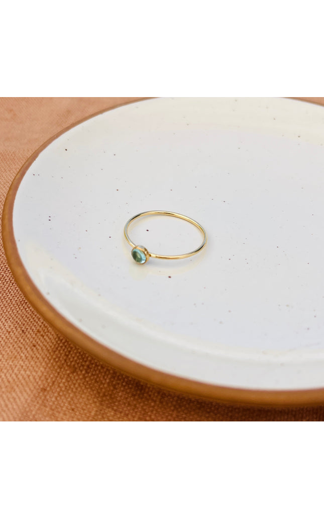 BLUE APATITE RING